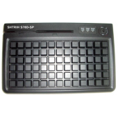 Клавиатура программируемая POScenter S78D-SP (78 клавиш; MSR123; ключ; PS/2), влагозащищенная, черная